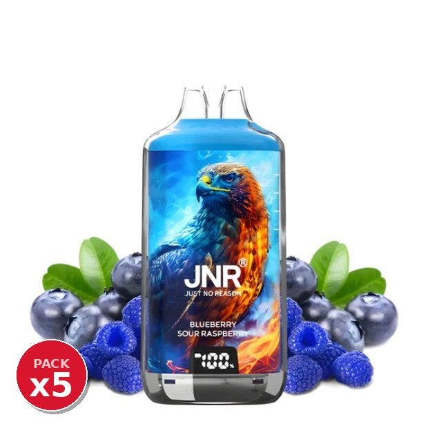 Pack x5 JNR Falcon Blueberry Sour Raspberry